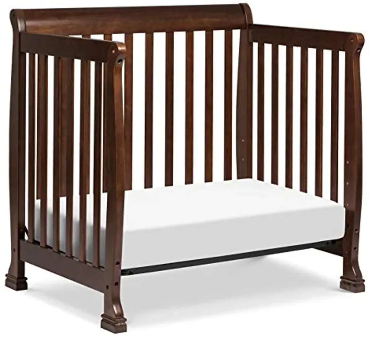 DaVinci Kalani 4-in-1 Convertible Mini Crib in Espresso | Greenguard Gold Certified