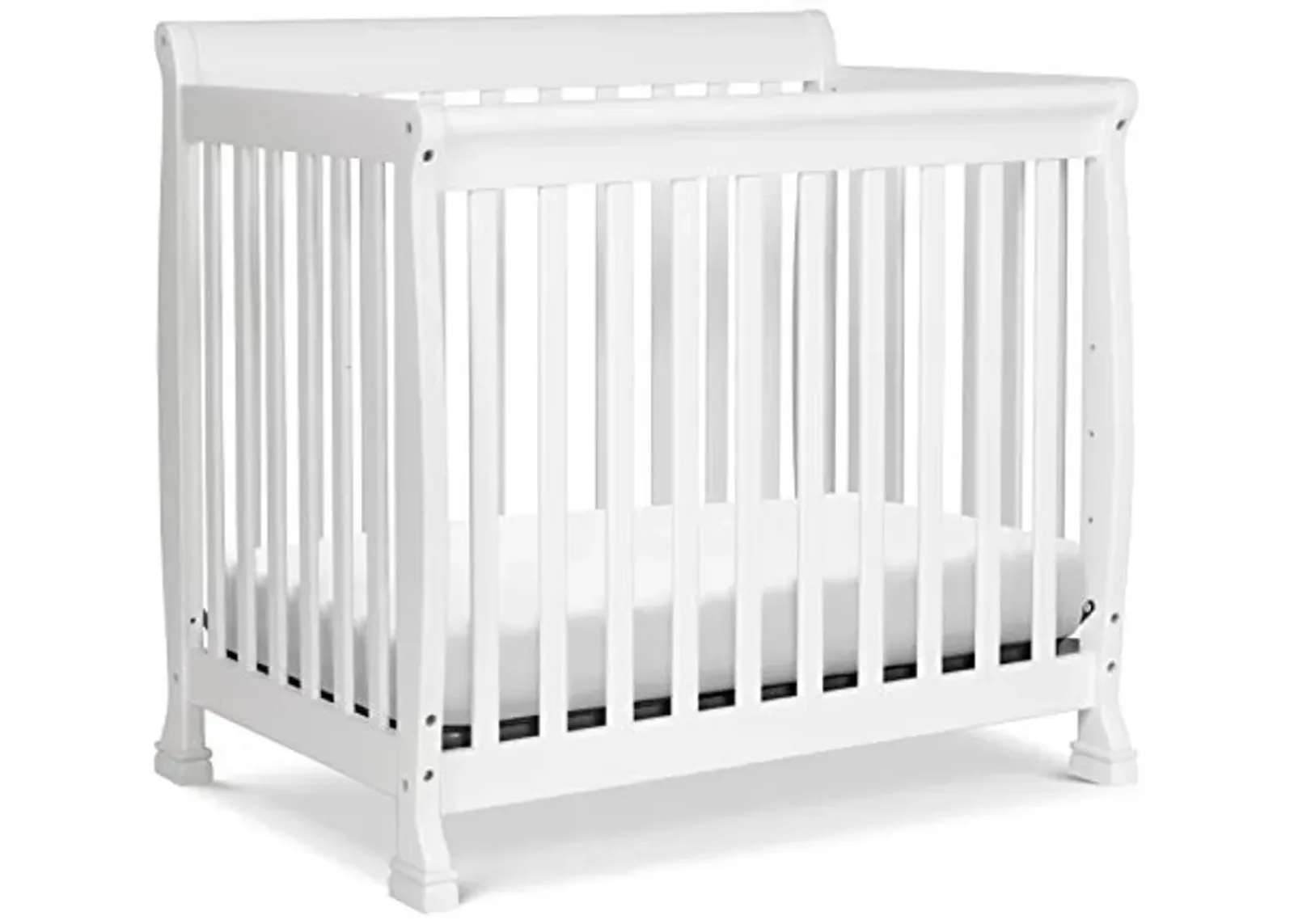 DaVinci Kalani 4-in-1 Convertible Mini Crib in White | Greenguard Gold Certified