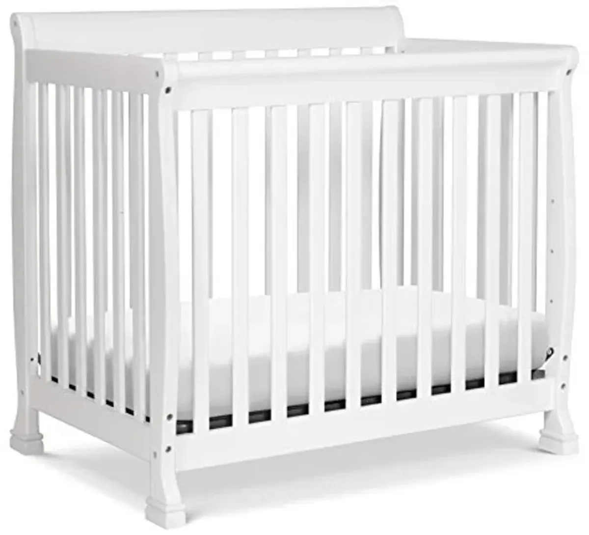 DaVinci Kalani 4-in-1 Convertible Mini Crib in White | Greenguard Gold Certified