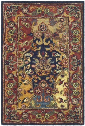 SAFAVIEH Heritage Collection 2' x 3' Multi / Burgundy HG911A Handmade Traditional Oriental Premium Wool Accent Rug