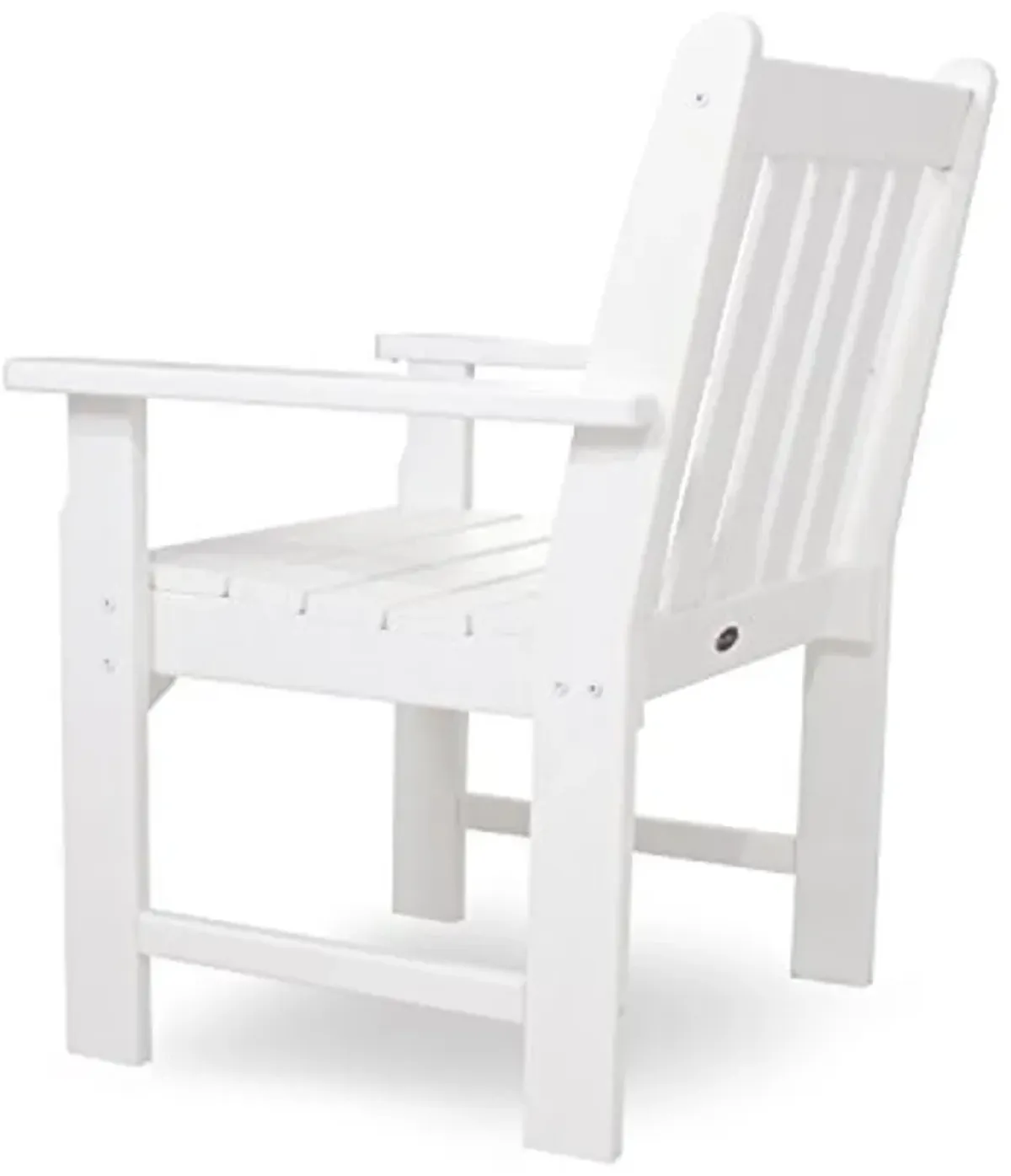 POLYWOOD GNB24WH Vineyard Garden Arm Chair, White