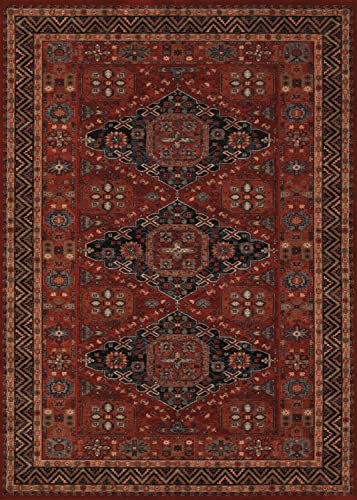 Couristan 4308/0300 Old World Classics Kashkai Area Rugs, 7-Feet 10-Feet-Feet by 11-Feet, Burgundy