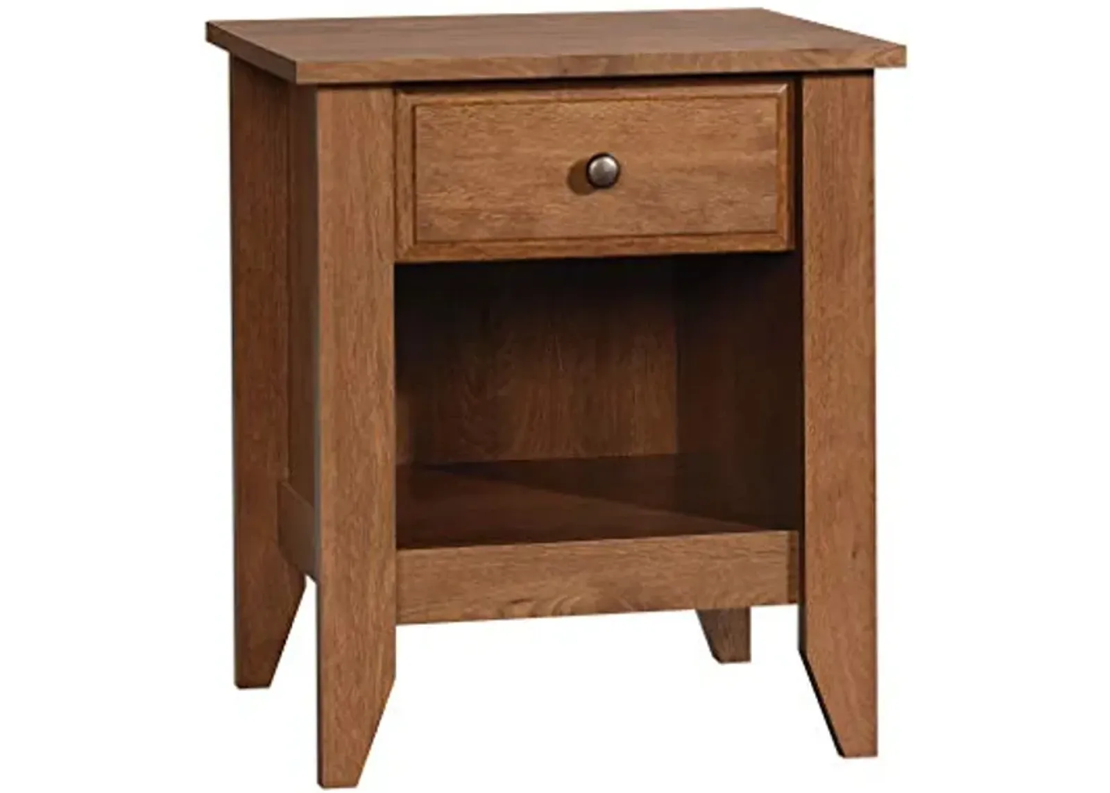 Sauder Shoal Creek Night Stand, Bedside, Bedroom Side Table, L: 20.87" x W: 17.48" x H: 24.06", Oiled Oak