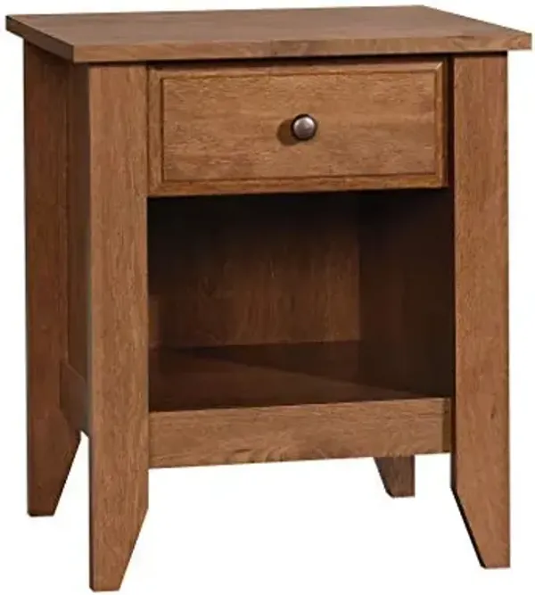 Sauder Shoal Creek Night Stand, Bedside Table, Bedroom Side Table, in Oiled Oak