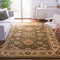 SAFAVIEH Lyndhurst Collection 9' x 12' Sage / Ivory LNH212C Traditional Oriental Non-Shedding Living Room Bedroom Dining Home Office Area Rug