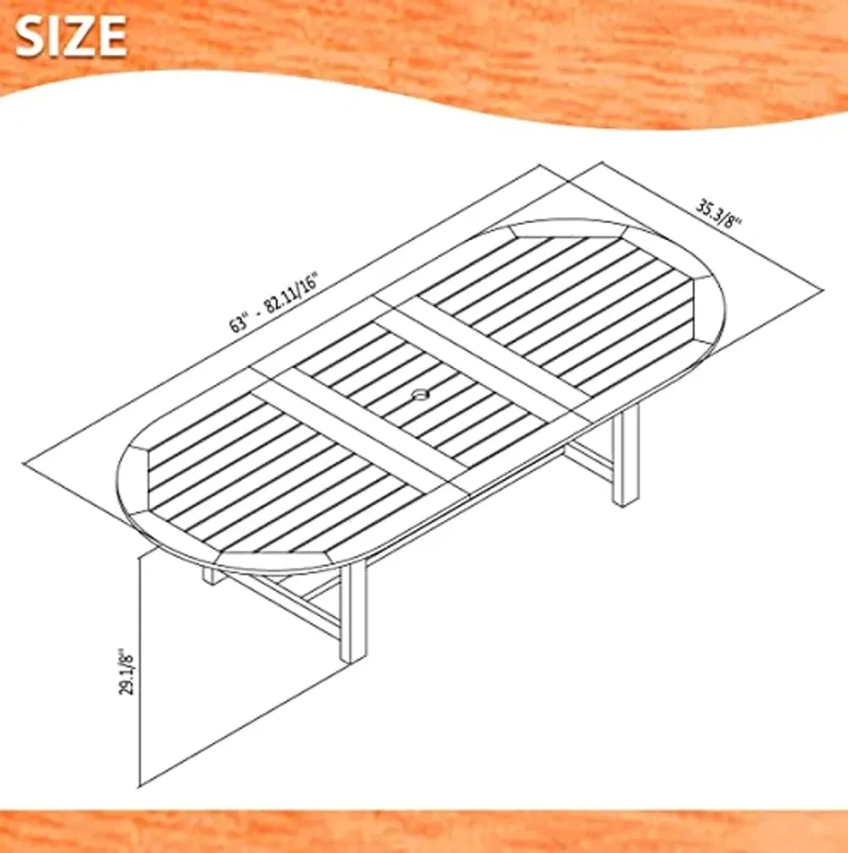 Amazonia Lemans 7-Piece Outdoor Dining Table Set | Eucalyptus Wood and Wicker Chairs| Ideal for Patio and Indoors