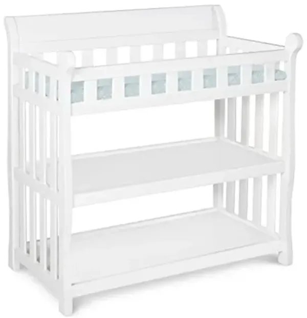 Delta Children Eclipse Changing Table with Changing Pad, White