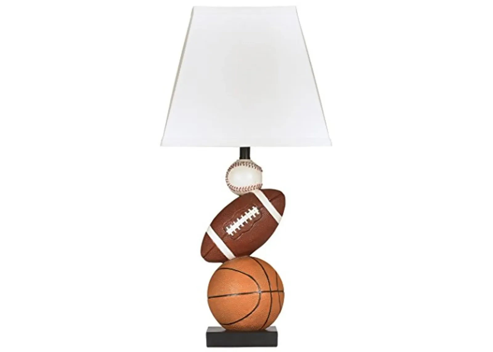 Signature Design by Ashley Nyx Youth 24" Baseball & Football Athletic Table Lamp, Brown & Orange