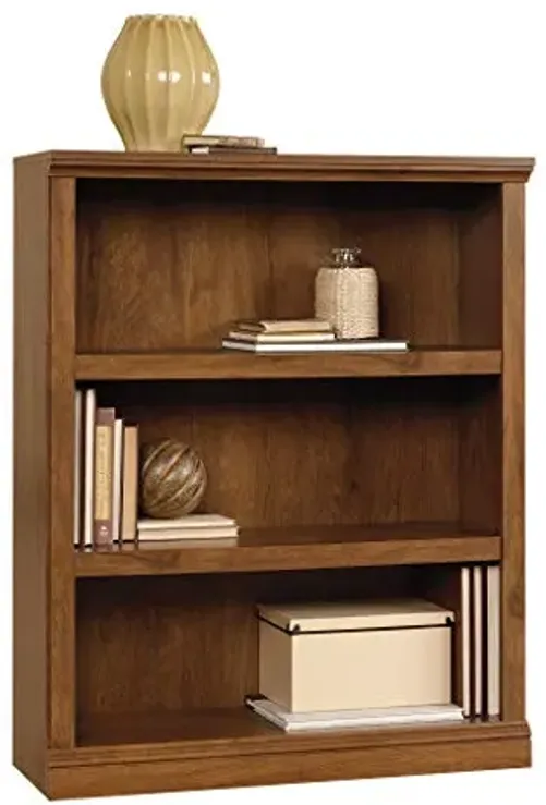 Sauder Miscellaneous Storage 3-Shelf Bookcase/ Book shelf, Oiled Oak finish
