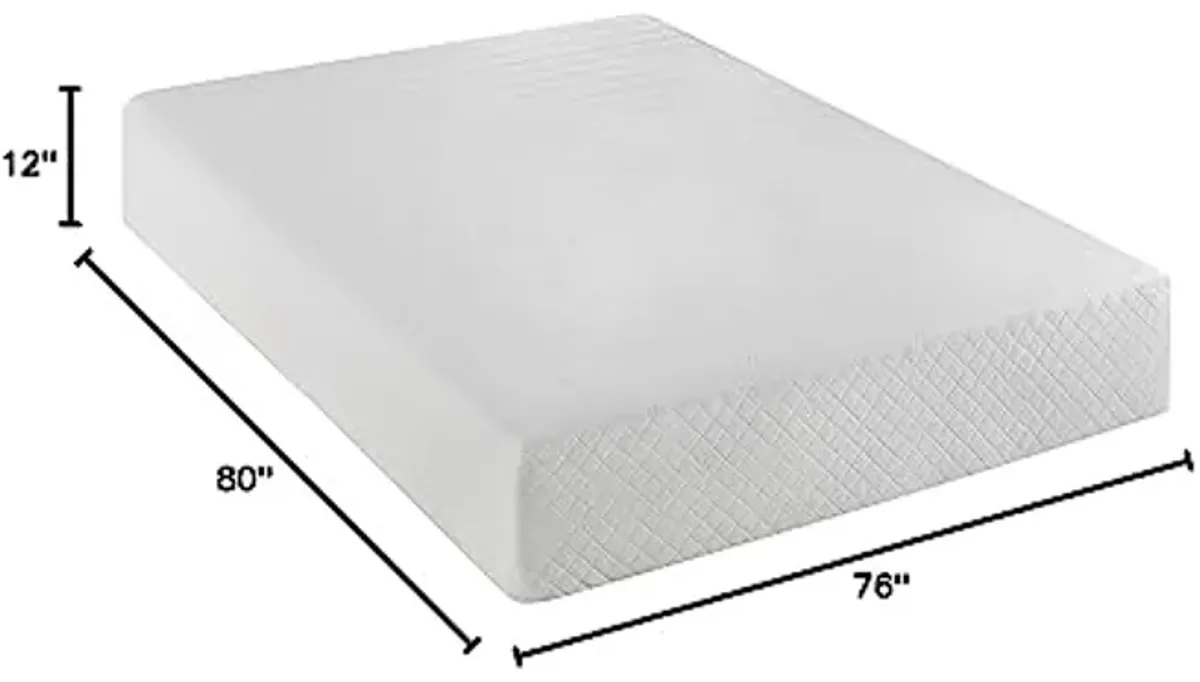 Serta 12-Inch Gel-Memory Foam Mattress With 20-Year Warranty, King