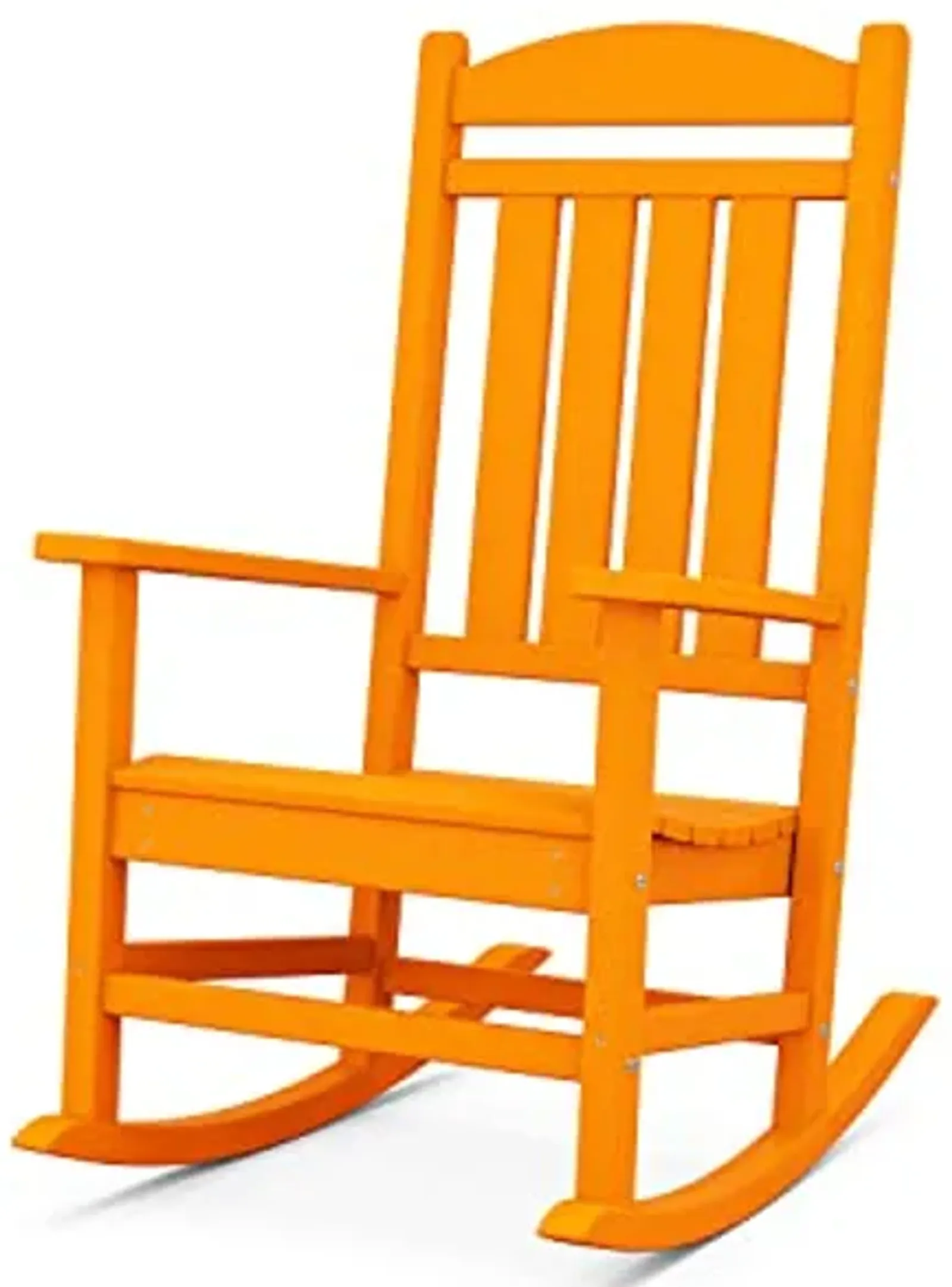 POLYWOOD R100TA Presidential Rocking Chair, Tangerine