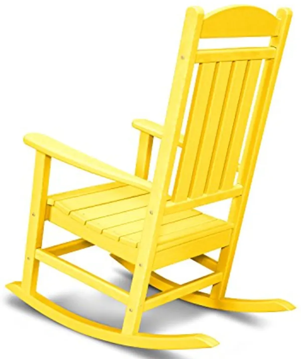 POLYWOOD R100LE Presidential Outdoor Rocking Chair, Lemon