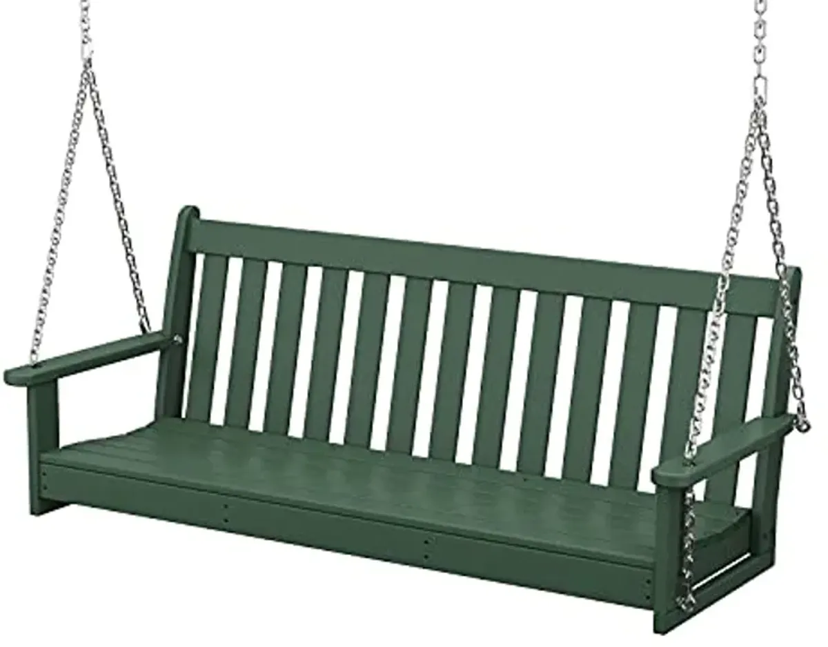 POLYWOOD GNS60GR Vineyard 60" Outdoor Swing, Green