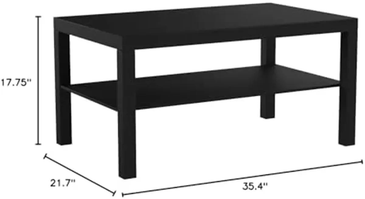 IKEA LACK coffee table, Standard, Black-brown