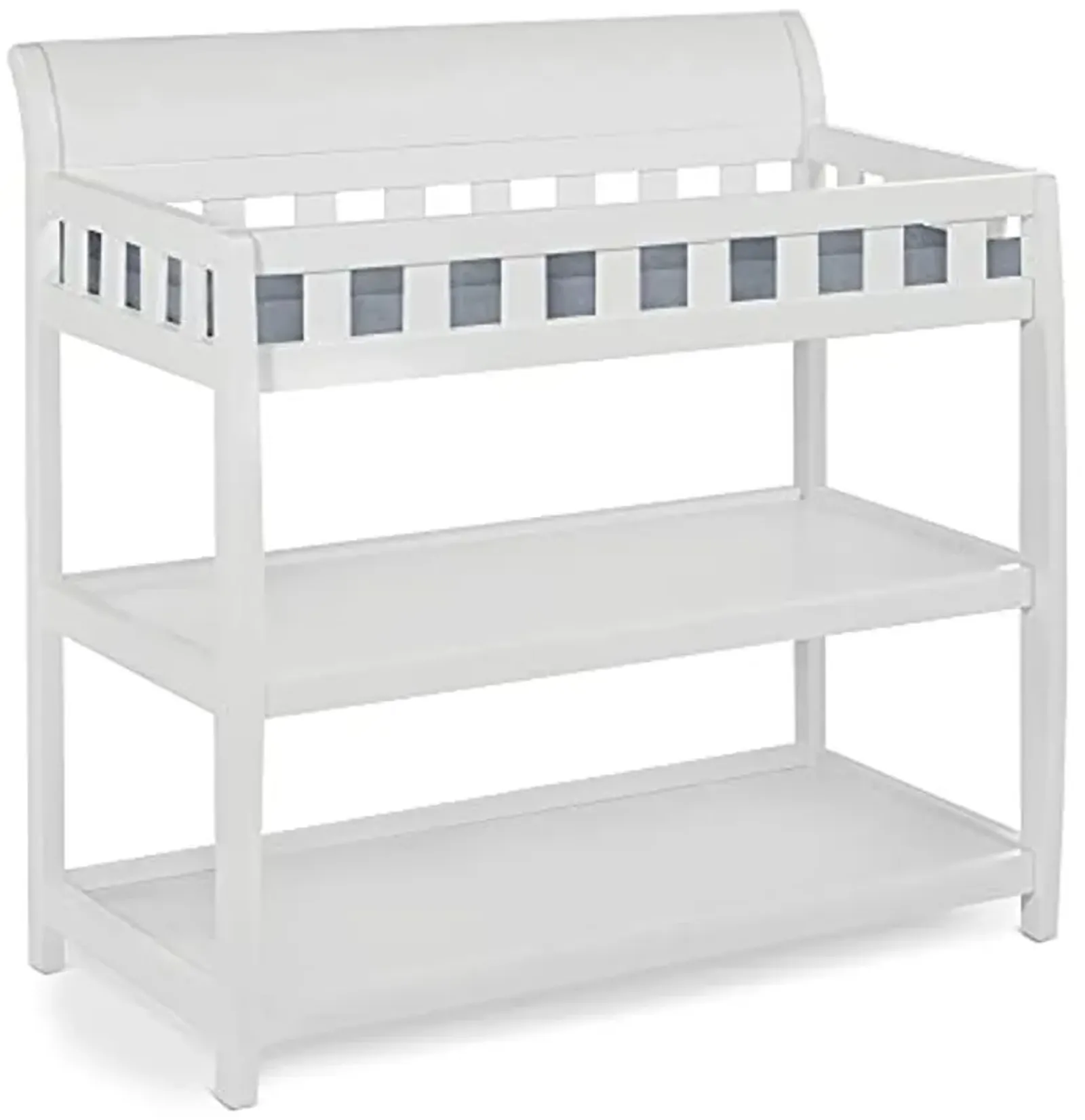 Delta Children Bentley Changing Table with Changing Pad, Greenguard Gold Certified, White