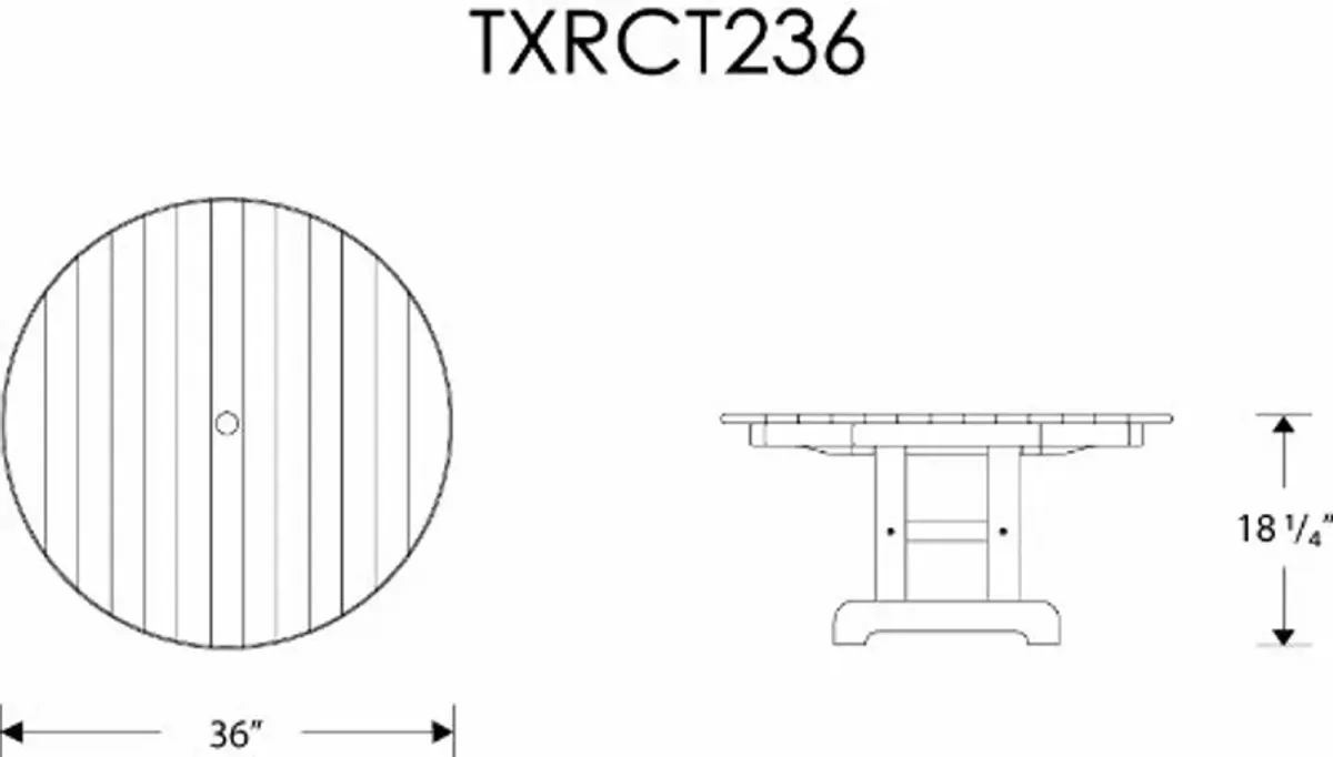 Trex Outdoor Furniture Cape Cod Round 36" Conversation Table