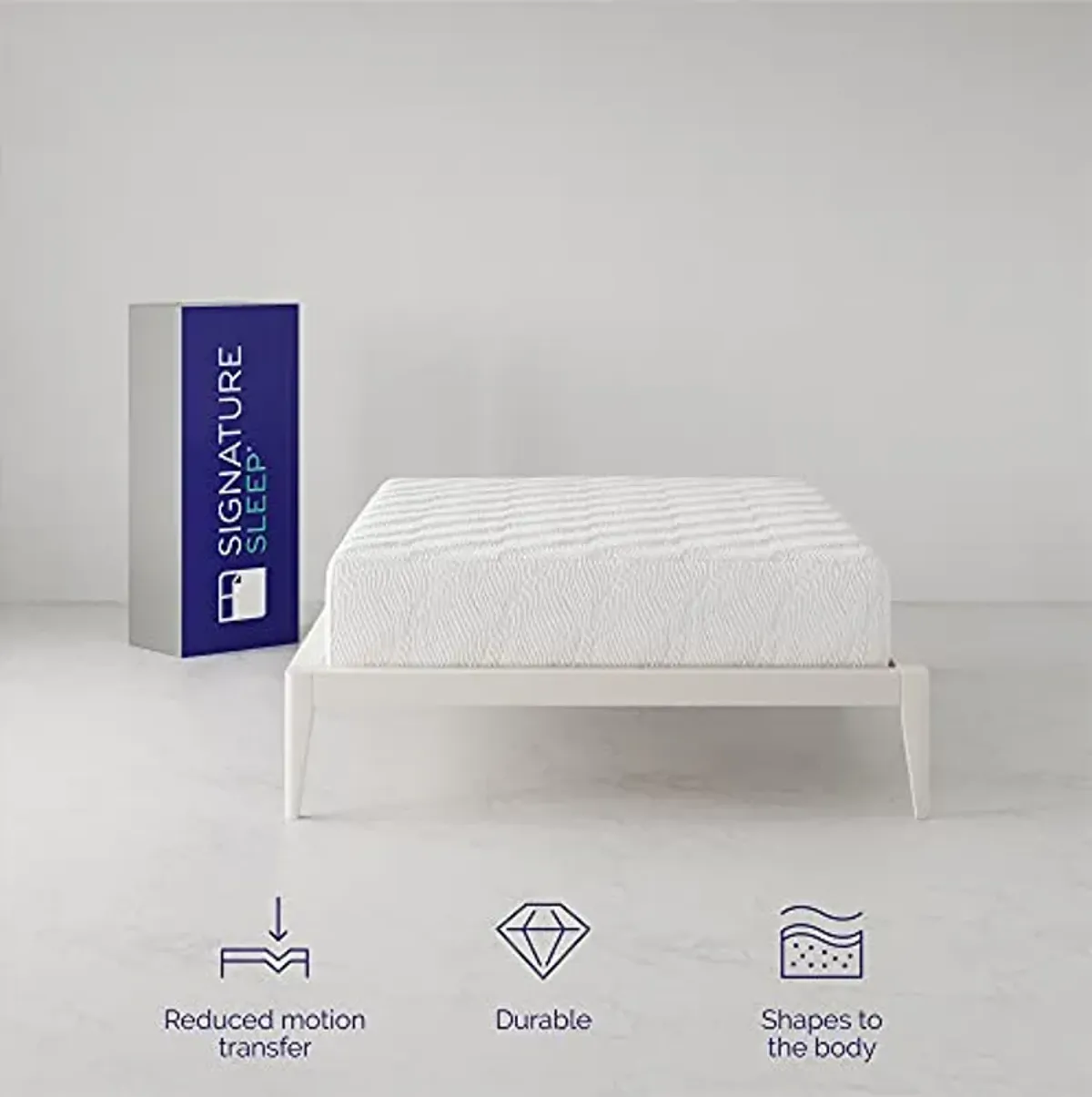 Signature Sleep 12" High-Density, Responsive Memory Foam Mattress - Bed-in-a-Box, Full