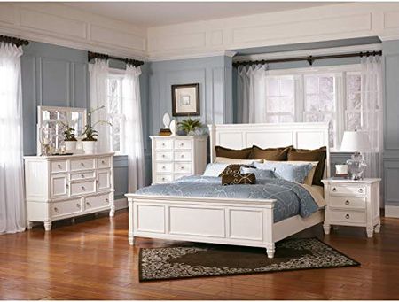 Signature Design by Ashley Prentice Cottage Quaint 3 Drawer Nightstand with Dovetail Construction, White