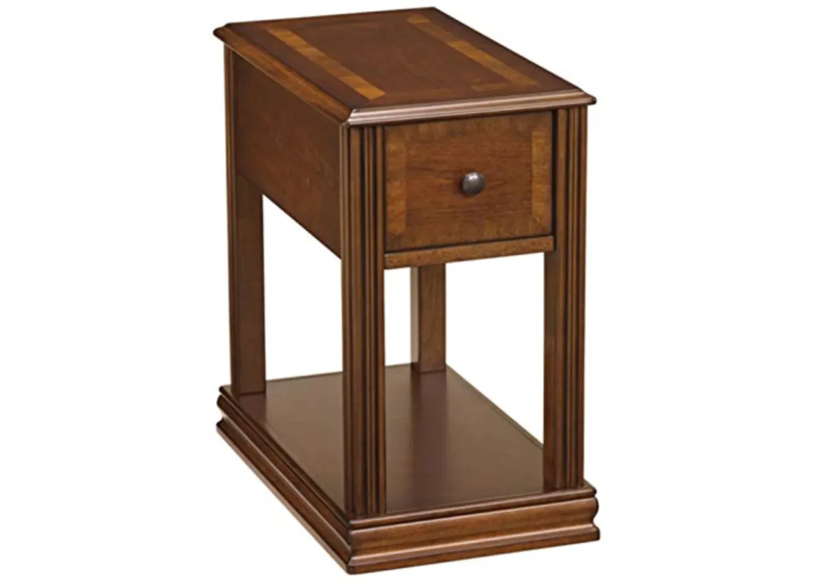 Signature Design by Ashley Breegin New Traditional Wooden Chair Side End Table, Brown