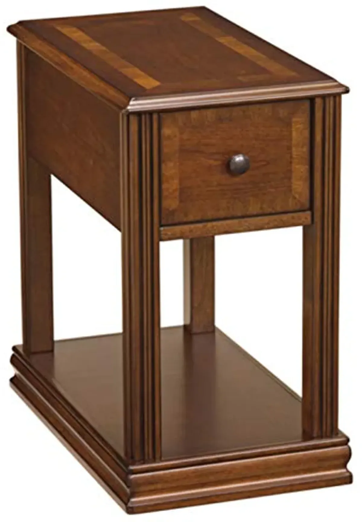 Signature Design by Ashley Breegin New Traditional Wooden Chair Side End Table, Brown