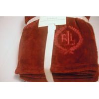 Lauren Ralph Lauren Classic Mink Throw Blanket -Majestic Ruby Red-50" X 70"