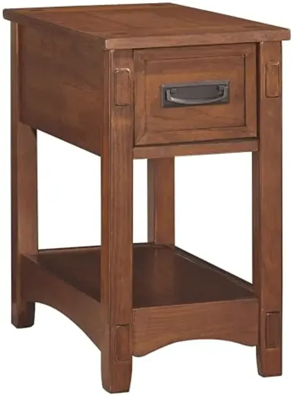 Signature Design by Ashley Breegin New Traditional Wooden Chair Side End Table with 1 Drawer and 1 Fixed Shelf, Brown