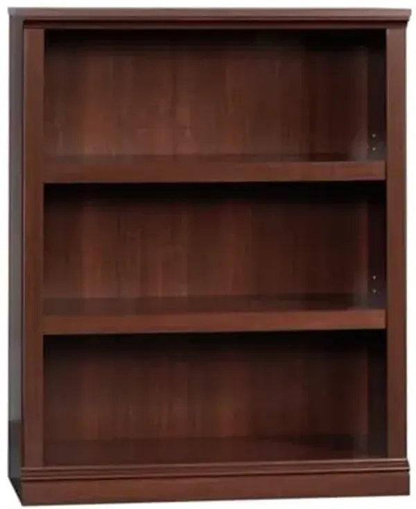 Sauder Miscellaneous Storage 3-Shelf Bookcase/ Book shelf, Select Cherry finish