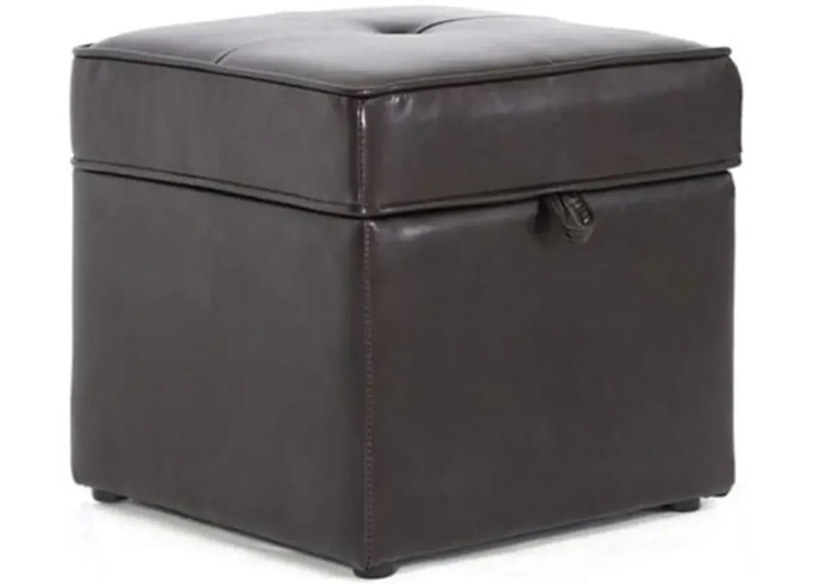 Baxton Studio Sydney Modern Ottoman Storage Ottoman, Brown