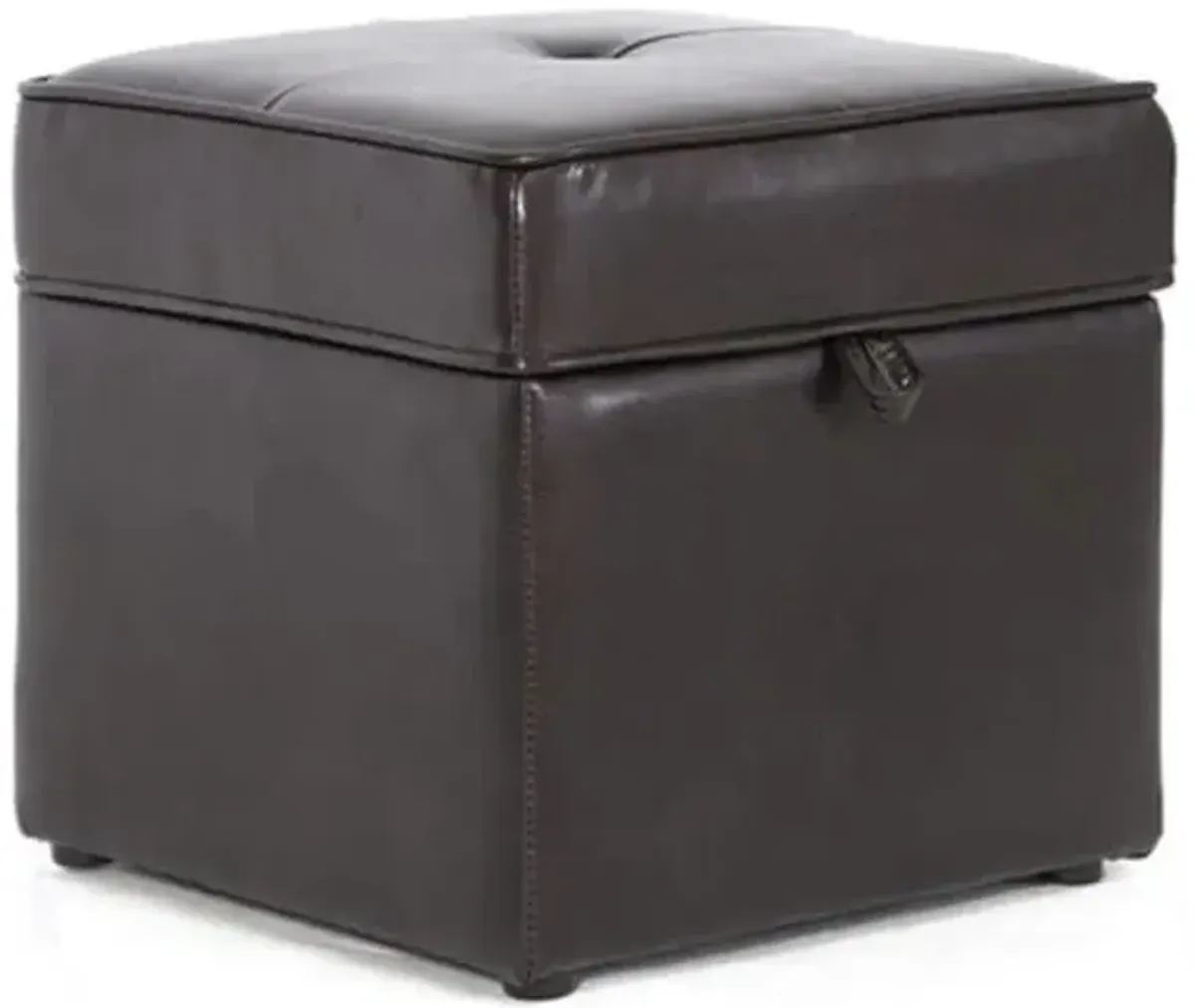 Baxton Studio Sydney Modern Ottoman Storage Ottoman, Brown