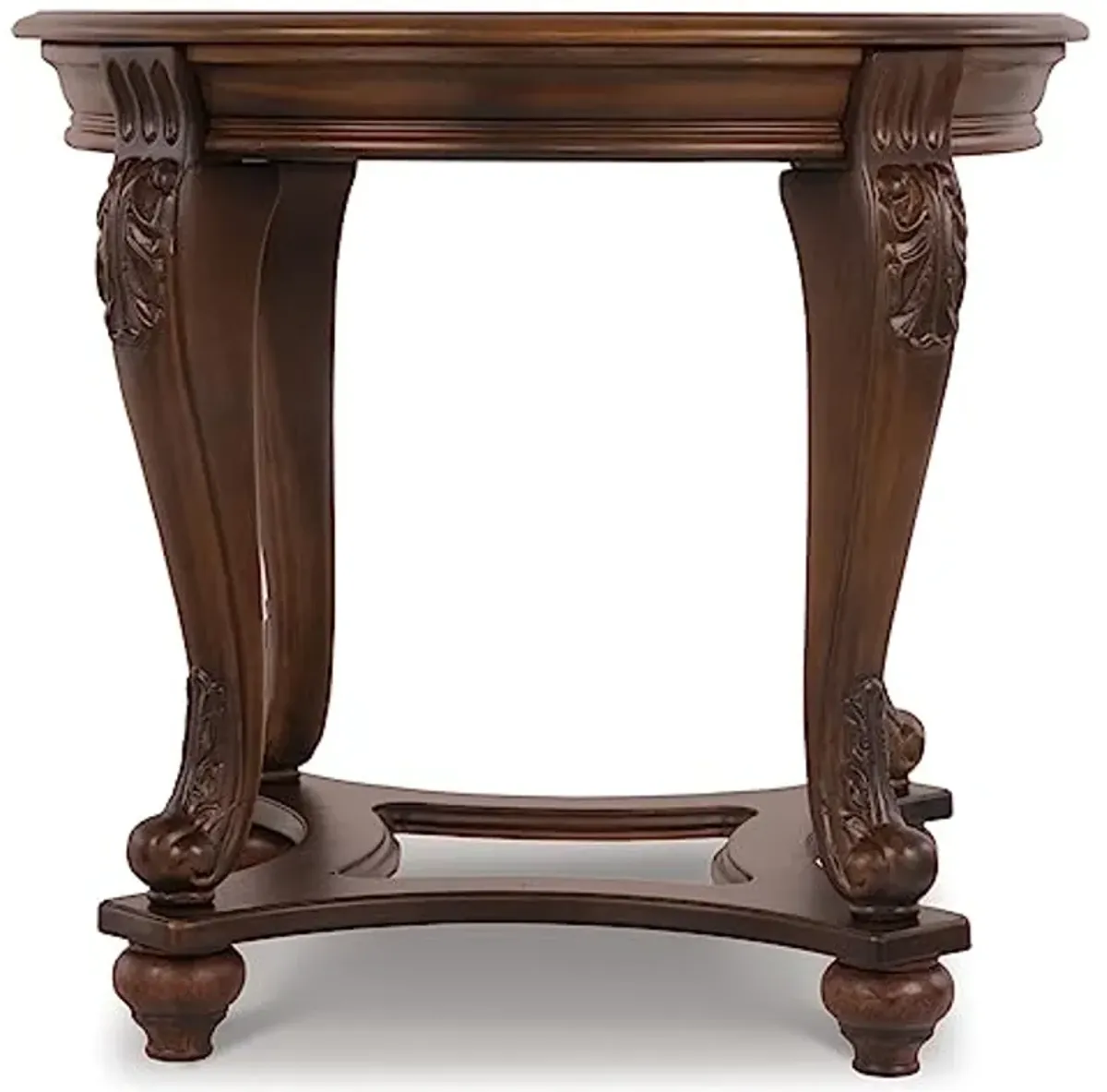 Signature Design by Ashley Norcastle Traditional Round End Table, Dark Brown