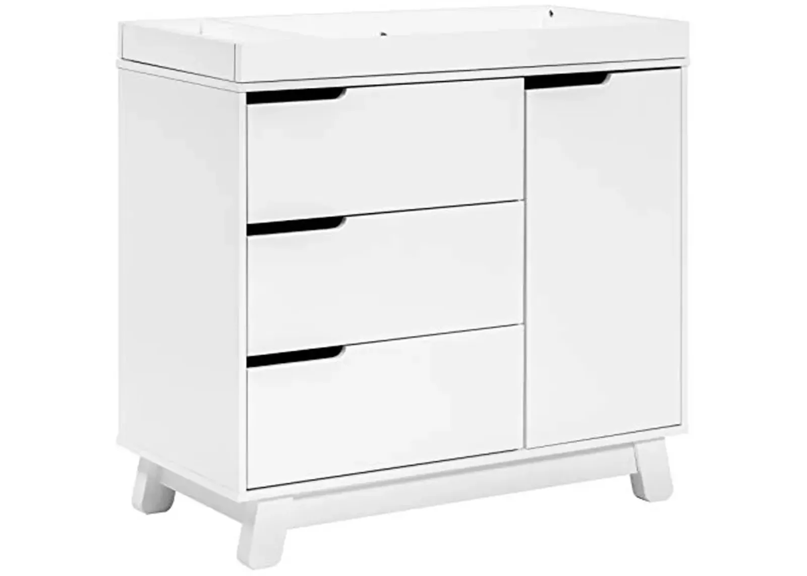 Babyletto Hudson 3-Drawer Changer Dresser with Removable Changing Tray in White, Greenguard Gold Certified