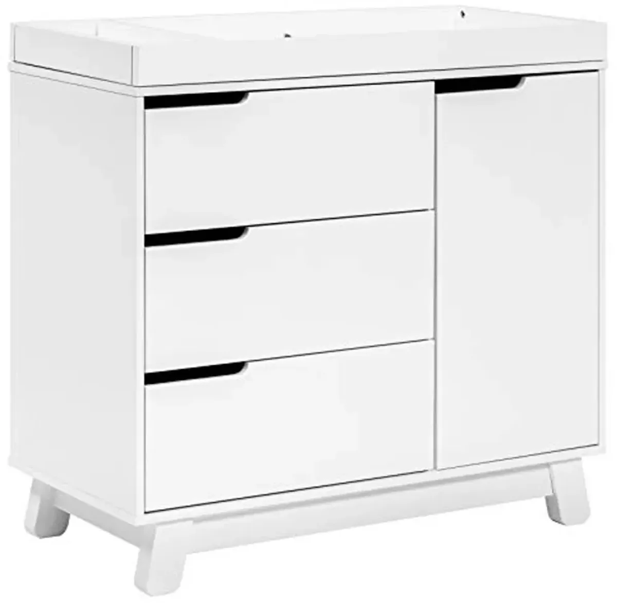 Babyletto Hudson 3-Drawer Changer Dresser with Removable Changing Tray in White, Greenguard Gold Certified