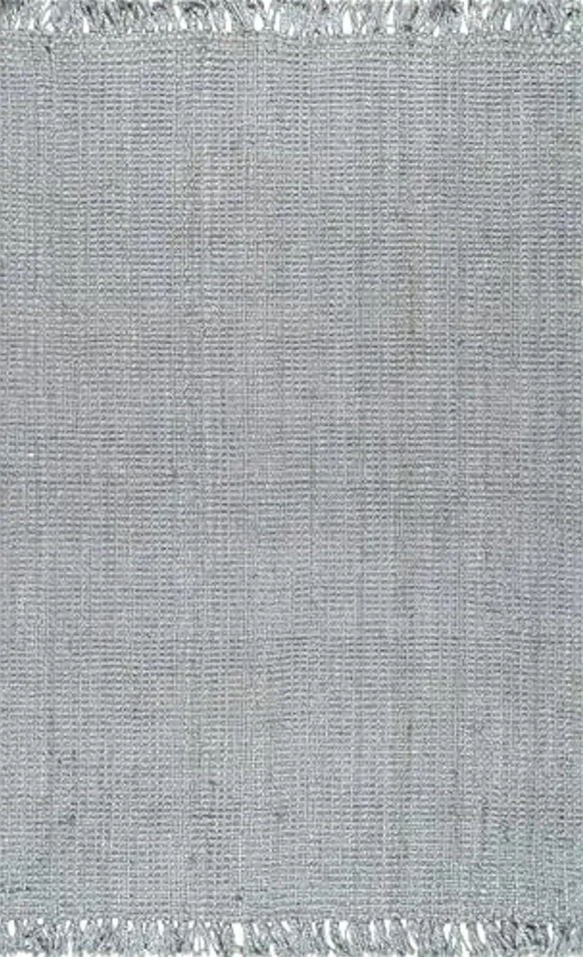 Nuloom Daniela Grey, 5' x 7'6", Handmade, Jute, Tassel, Soft and Textured, High Traffic, Stain Resistant, Easy Clean, Durable Area Rug for Bedroom, Living Room, Dining Space, Foyer, Entryway