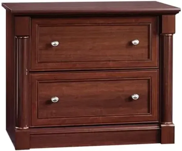 Sauder Palladia File Cabinet with 2 Drawers, Safety Mechanism, Lateral File Cabinet - Select Cherry Finish