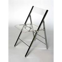Baxton Studio Acrylic Foldable Chair, Medium