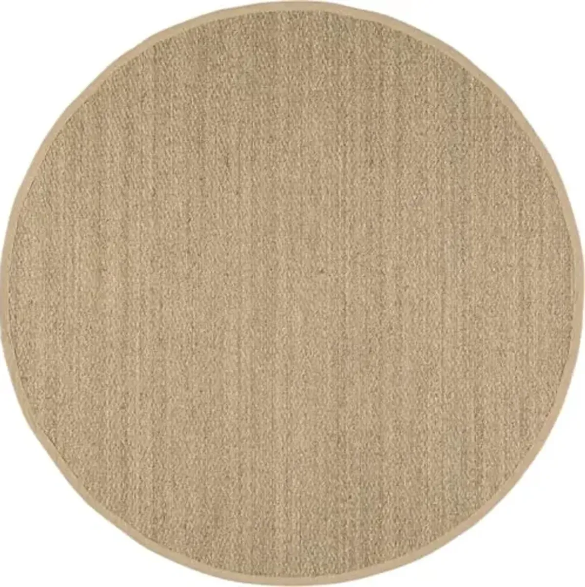 Nuloom Elijah Beige/Natural, 6' Round, Basketweave, Seagrass, Soft and Textured, High Traffic, Stain Resistant, Easy Clean, Durable Area Rug for Bedroom, Living Room, Dining, Den, Foyer, Entryway