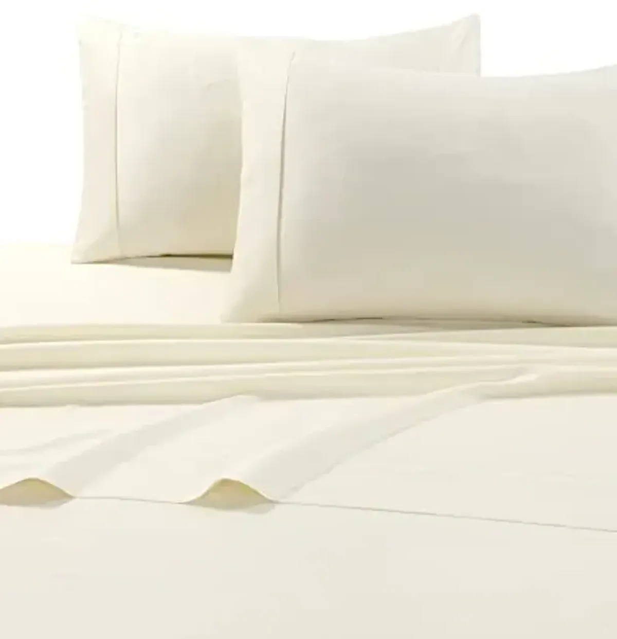 Tribeca Living 600 Thread Count Egyptian Cotton Sheet Set – 6-Piece Luxury Bedding with Sateen Weave – 100% Long-Staple Cotton – Soft, Breathable, All Season Extra Deep Pocket Sheets, Cal King, Ivory