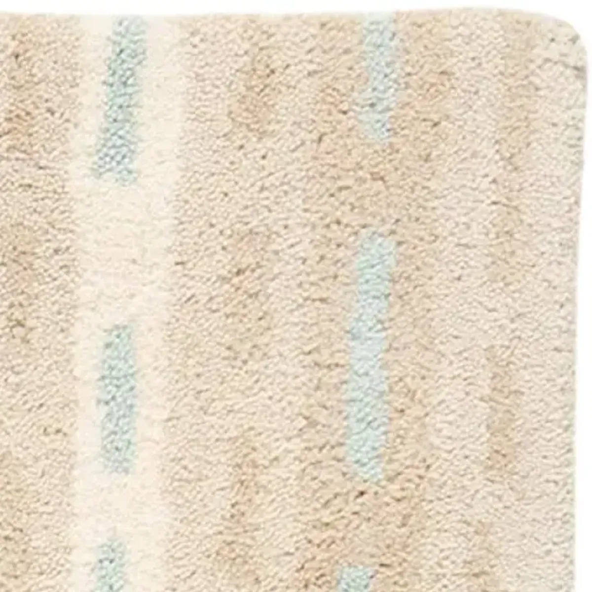 SAFAVIEH Wyndham Collection Area Rug - 5' x 8', Blue & Ivory, Handmade Modern Wool, Ideal for High Traffic Areas in Living Room, Bedroom (WYD373C)