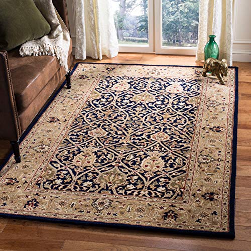 SAFAVIEH Persian Legend Collection 6' x 9' Light Green / Beige PL819A Handmade Traditional Premium Wool Area Rug