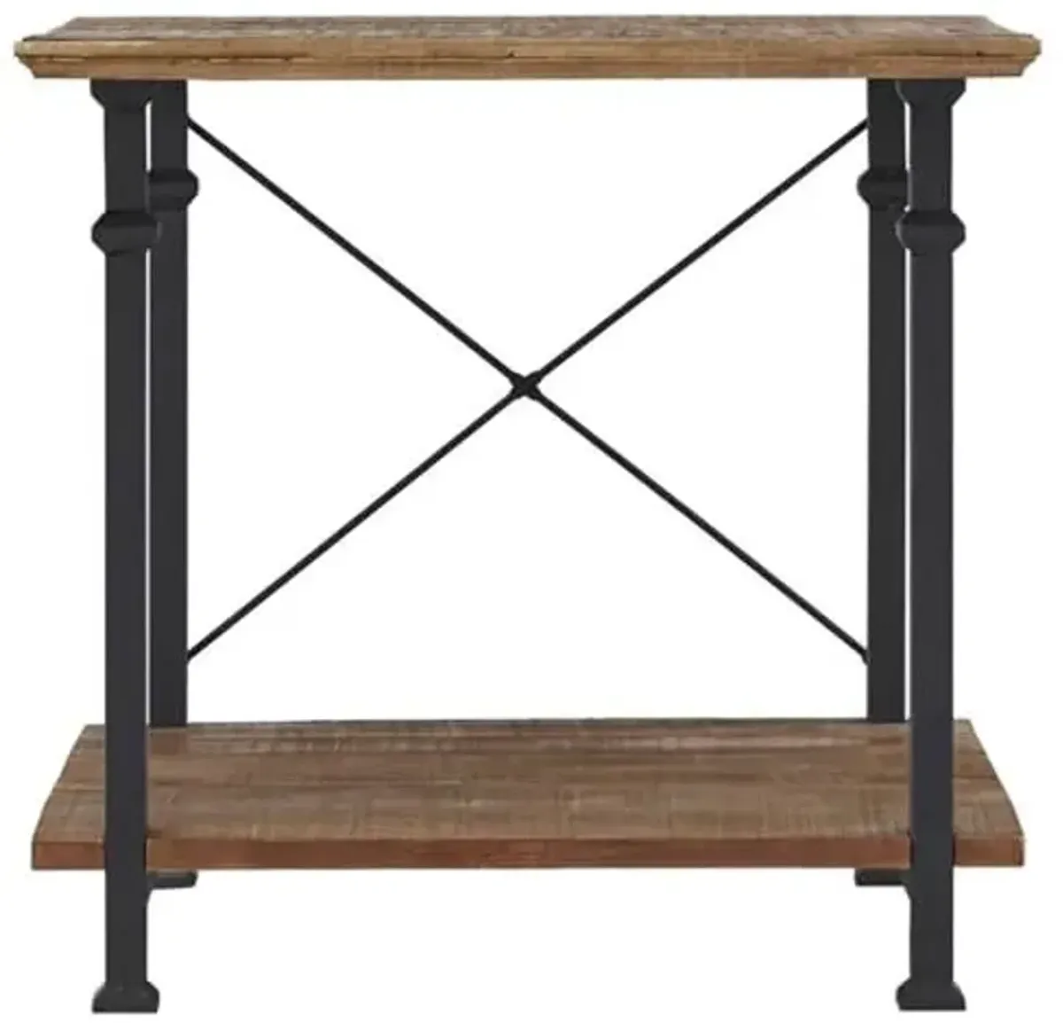 Homelegance Factory 24" x 22" End Table, Rustic Brown