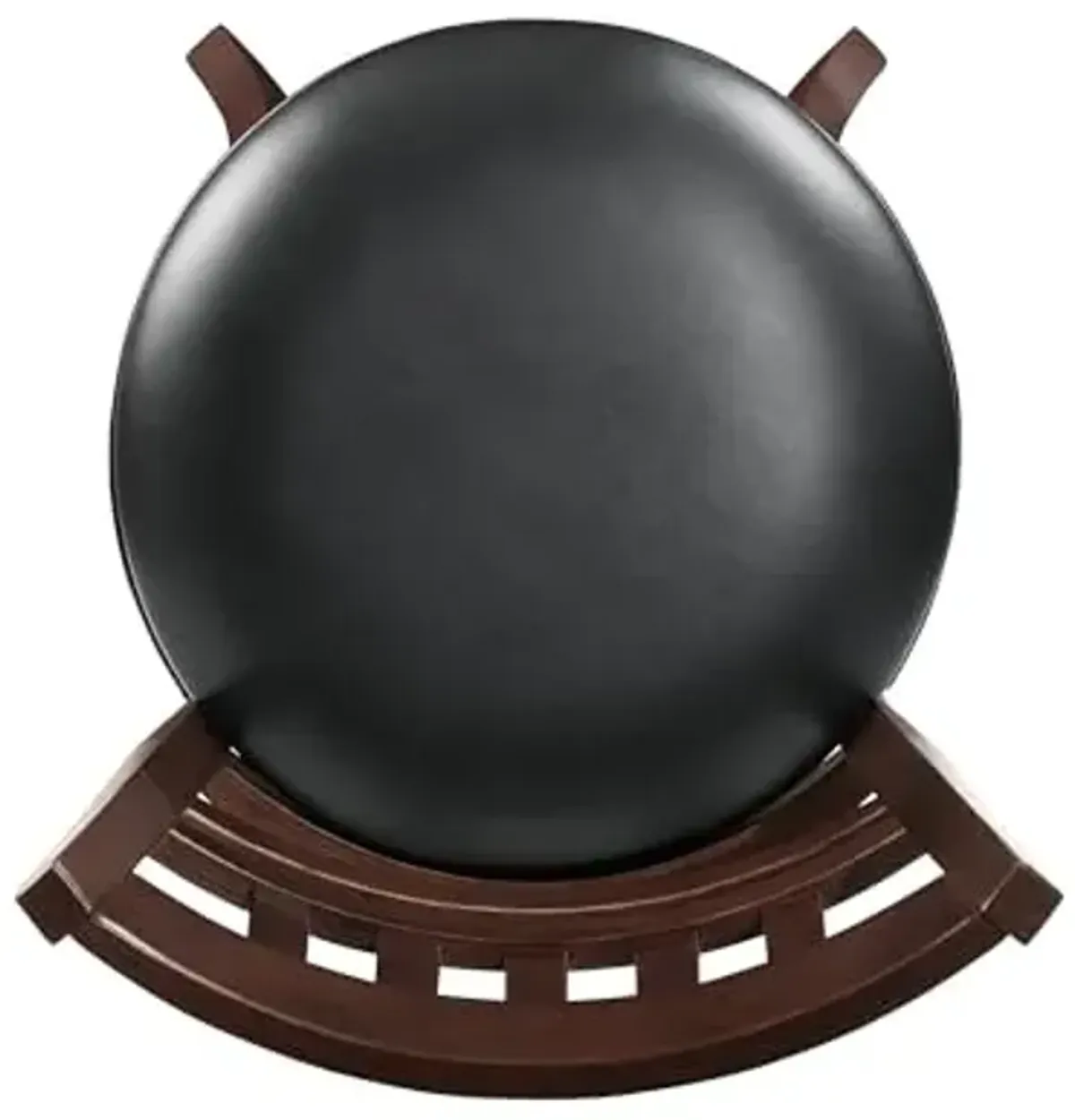 Homelegance Shapel Swivel Counter Height Barstool, 25"SH, Cherry (Lattice Back)