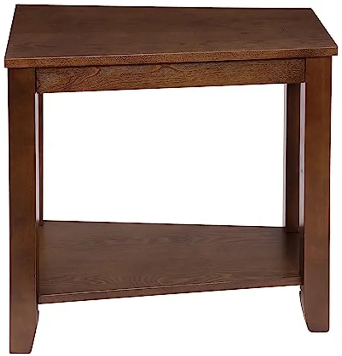 Homelegance Elwell Wedged Chairside Table Table, Espresso