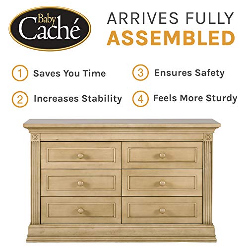Baby Cache Montana 6 Drawer Dresser In Driftwood