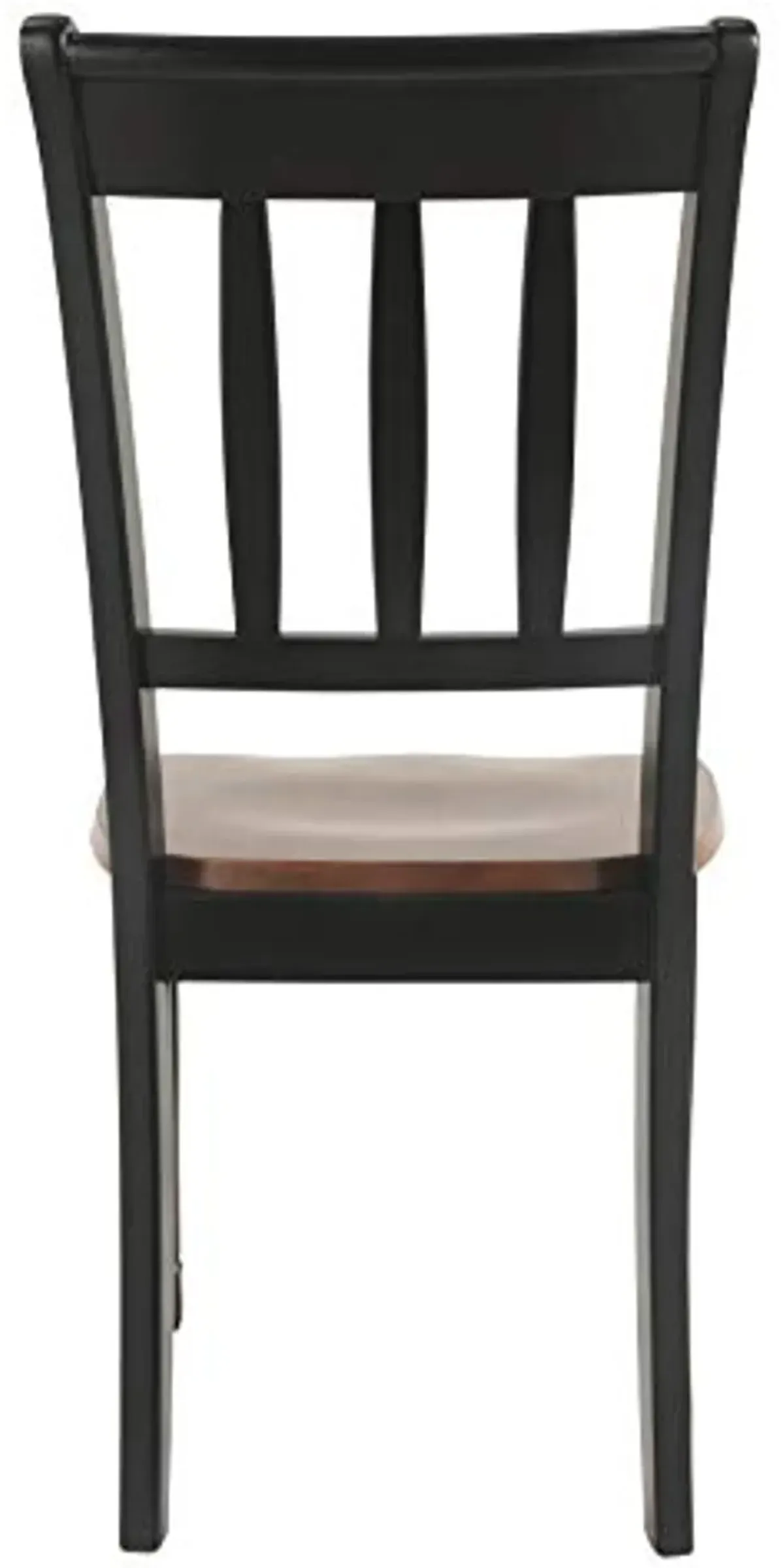 Signature Design by Ashley Owingsville Modern Farmhouse Dining Room Side Chair, Set of 2, Black and Brown