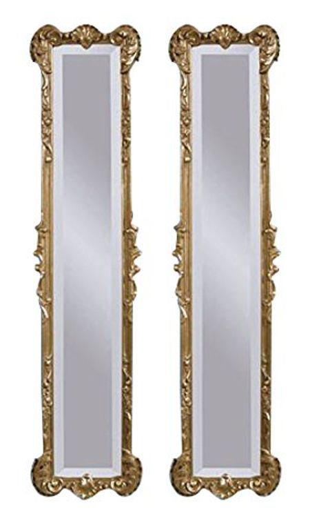 Bassett Mirror M2258BEC Helena 2 Panel Mirrors, White