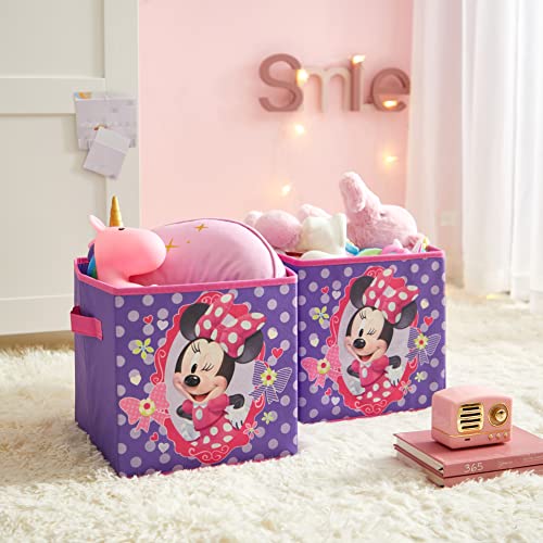 Disney Minnie Mouse Storage Cubes, Set of 2, 10Inch