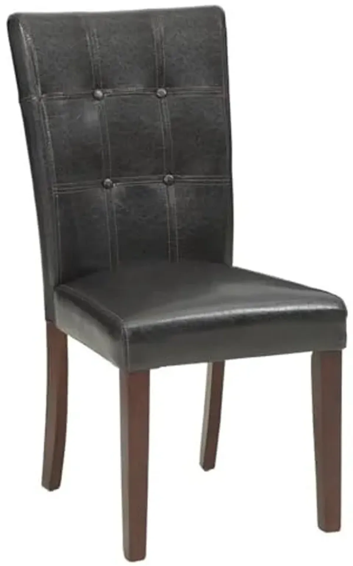 Homelegance Decatur PU Leather Dining Chair (Set of 2), Dark Brown