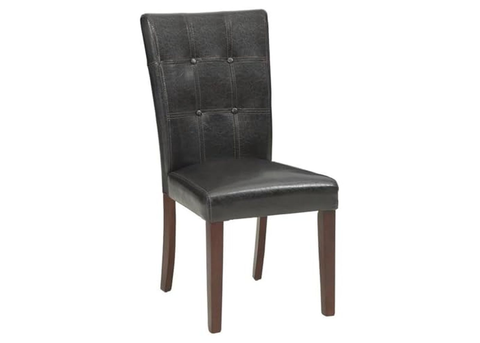 Homelegance Decatur PU Leather Dining Chair (Set of 2), Dark Brown