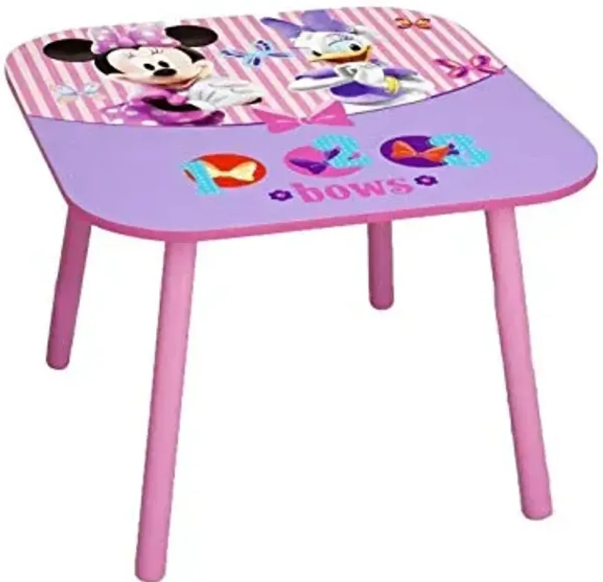 Delta Children - Disney Minnie Mouse Kids Table and Chair Set 3- Piece Set (2 Chairs Included) - Ideal for Arts & Crafts, Snack Time, Homework & More, Pink