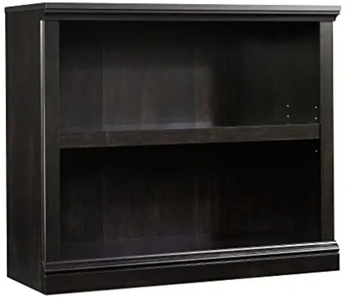 Sauder Miscellaneous Storage 2-Shelf Bookcase/ book shelf, Estate Black finish
